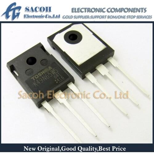 Free Shipping 10Pcs TK49N65W5 K49N65W5 TK49N65W K49N65W TO-247 49.2A 650V Silicon N-Channel MOS Transistor