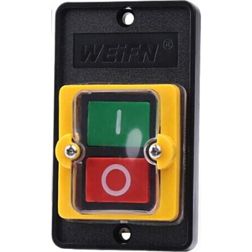 New Waterproof Push Button Switch Power On/ Off Switch KAO-5M 10A 380V for Cutting Machine Bench drill Switch