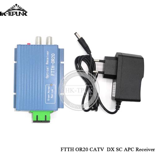 10PCS GPON EPON FTTH Optical Receiver With WDM optical node SC APC Duplex Connector with 2 Output WDM For PON FTTH OR20 CATV