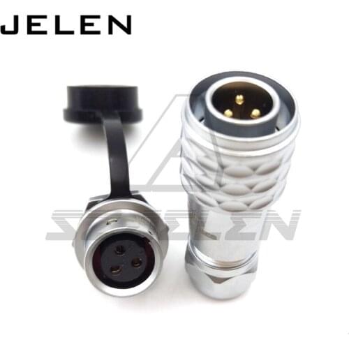 Original WEIPU SF12 series waterproof connector 3pin plugs and sockets IP67, Equipment power cable connector plug socket 3pin