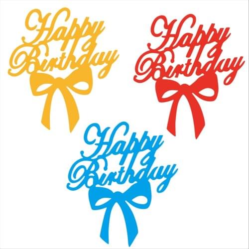 Happy birthday! Metal Cutting Dies for DIY Scrapbooking Album Paper Cards Decorative Crafts Embossing Die Cuts