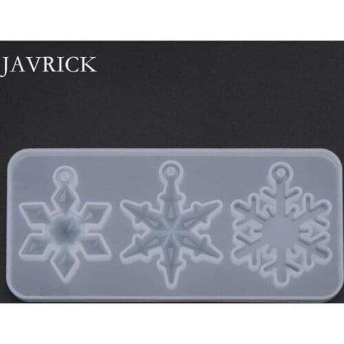 Silicone Mold Mirror DIY Snowflake Handmade Crafts Epoxy Resin Gifts Molds Silica DIY Pendant Necklace Jewelry Making