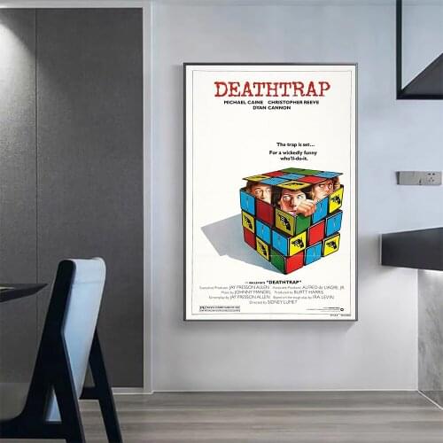V0311 Deathtrap Vintage Classic Movie Wall Silk Cloth HD Poster Art Home Decoration Gift