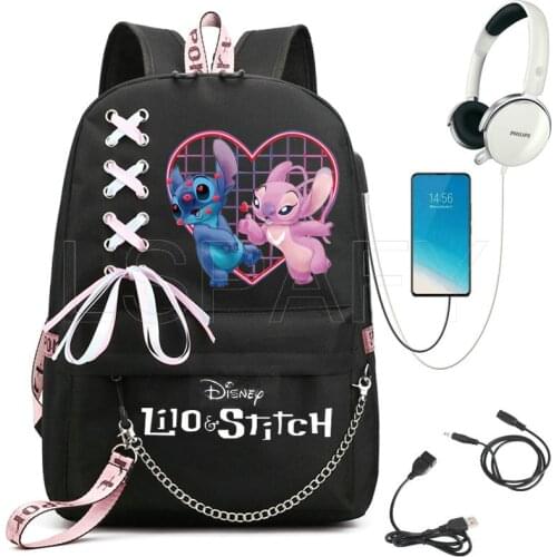 TIK TOK USB Backpack Women Men Teenager School Bag Women USB Travel Rucksack Large Mochila Escolar With Chain