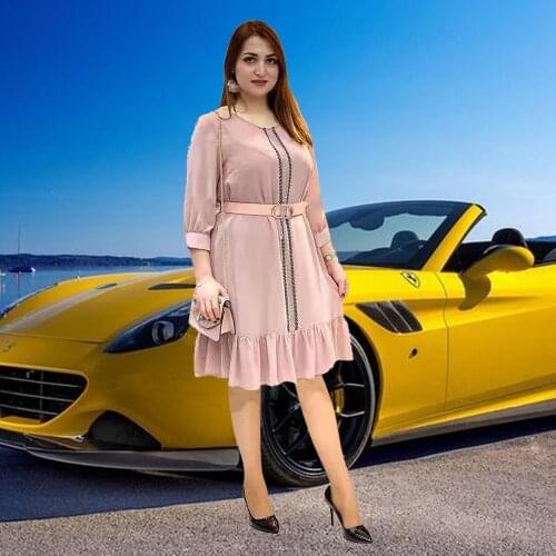 Abaya Dubai African Design Loose Gowns Muslim Sets Dress Lady Party Clothing Waistband European Clothes