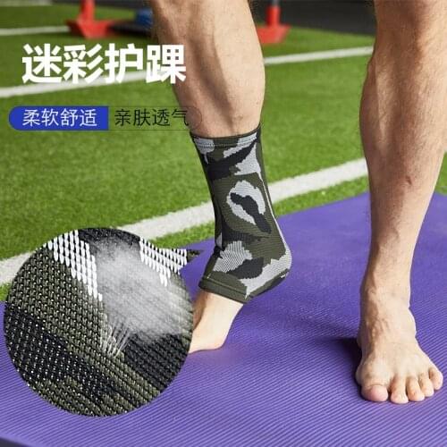 1 piece of mens ankle camouflage nylon braided ankle protection compression belt breathable outdoor sports protective gear