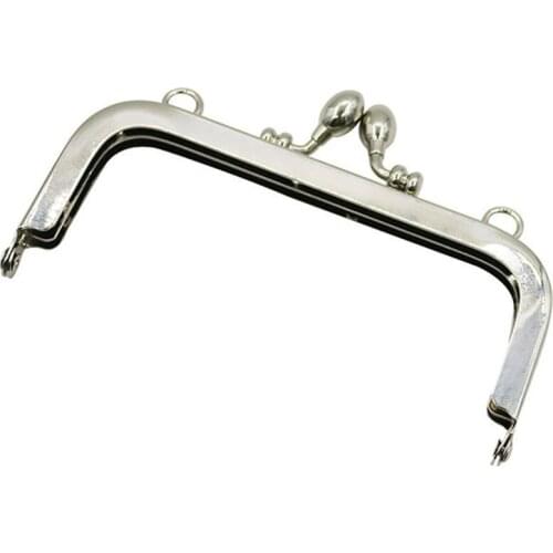 10pcs 12.5cm Silver Square Metal Frame for Bag Coin Purse DIY