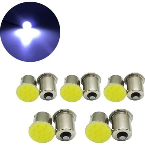 10Pcs/Lot White COB 1156 BA15S 12SMD Car LED Light Signal Bulbs Super Bright Auto Turn Tail Reverse Parking Brake Lamp 12V