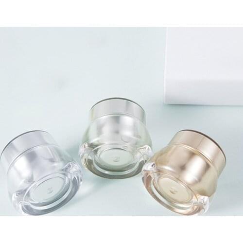 100pcs 7g Empty Acrylic Round Jars, BPA Free Containers Empty Jars for Cosmetic, Lotion, Cream