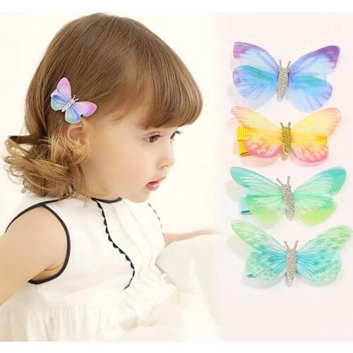 12PCS Alligator Hair Clip Butterfly Strong Hold Non-slip Hair Pin Hair Barrette 3D Butterfly Hair Clip Headwear Jewellery ANIWON