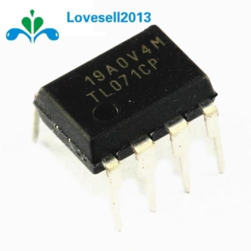 20PCS TL071 TL071CP DIP-8 Low Noise JFET Input Operational Amplifiers IC