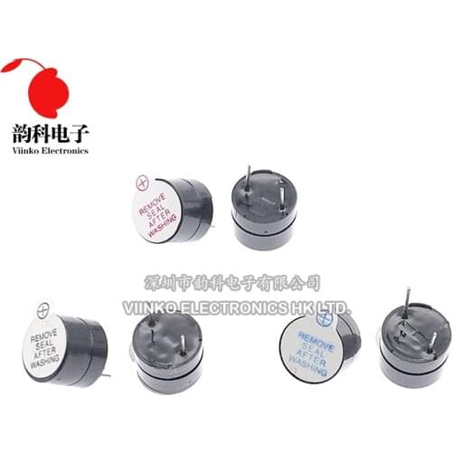 10pcs 3v 5v 12v Active Buzzer Magnetic Long Continous Beep Tone 12*9.5mm Divided