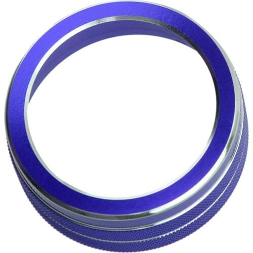 Car Interior Multimedia Decoration Ring Knob Cover Decor Aluminium Alloy Blue Fit for Infiniti Q50 2014 2015 2016 2017 2018 2019