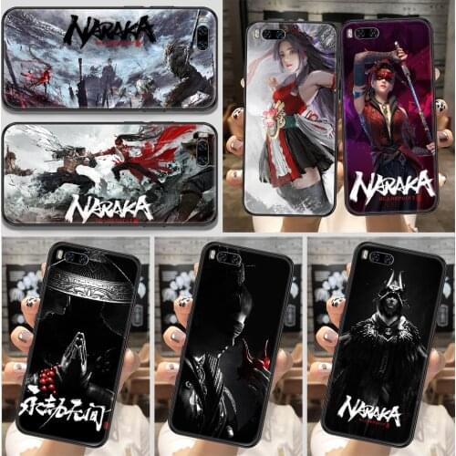 Naraka Bladepoint Game Phone Case For Xiaomi Mi Note 8 9 10 11 9T 10T A3 Lite Pro Ultra black pretty back luxury shell painting