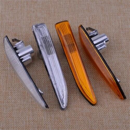 CITALL 2pcs Car Fender Side Marker Repeater Lights Turn Signal Lamps Fit For BMW E65 E66 745i 750i 760i 63137164757 63137164758