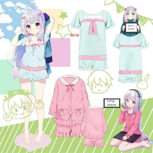 Eromanga Sensei Cotton Pajamas Sagiri Izumi Cosplay Costume Ero Manga Sensei Long Sleeve Short Sleeve Shorts Pajama Set
