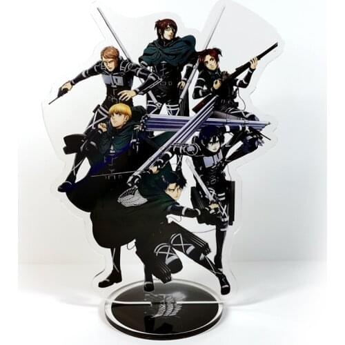 Shingeki no Kyojin Attack on Titan The final season Mikasa Armin Levi Sasha Hange Reiner GM acrylic stand figure cake topper