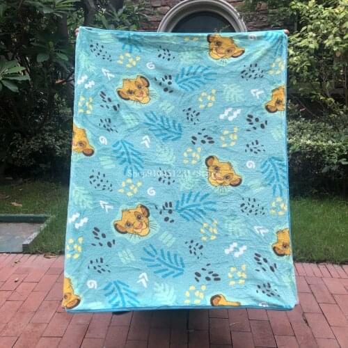 Disney The Lion King Simba Nala Flannel Blanket Throw for Baby Girls Boys Minnie Mickey Couverture En Micro Peluche 40x47incehs