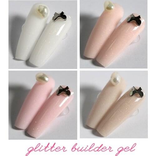 FRANCHESKA Nail Extension Gel Painless Glitter Quick Dry Nail Phototherapy Nail Polish Acrylic Nail Soak Off UV Extend Gel TSLM2