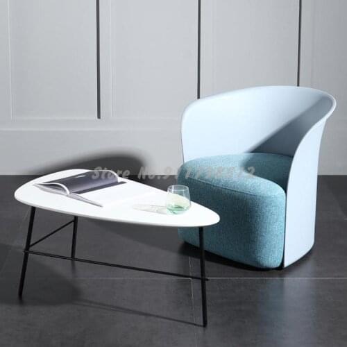 Ins single sofa nordic fabric tiger chair modern minimalist creative leisure back chair net red negotiation stool