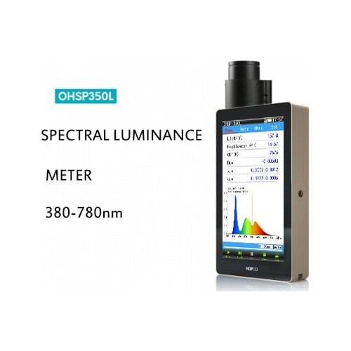 Luminance cd/m2 radiance mW/cm2/sr meter OHSP350L led test handheld light meter spectrometer