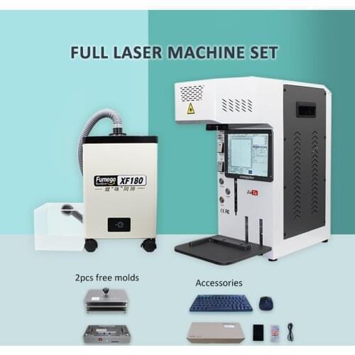 Jiutu Mobile Phone Repair For iPhone 12 12Pro Max 8G X XS Back Glass Removal Fiber Laser Machine With Box Fume Extractor