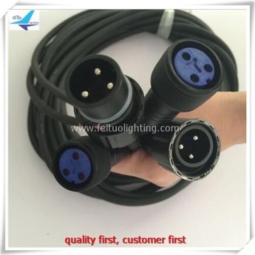 Each size 5 pcs) extension cables in 15m, 10m, 5m and 3m lengths for outdoor par lights+10 end caps