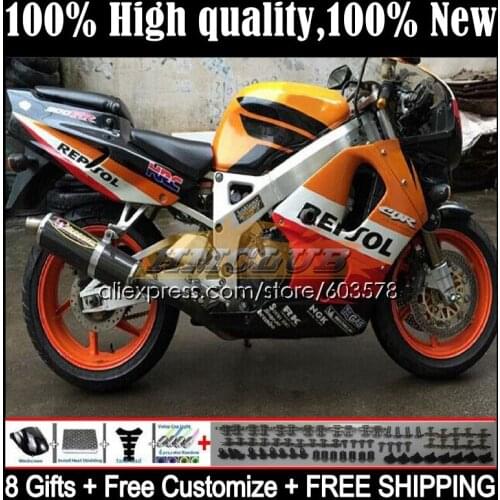 Body For HONDA CBR893RR CBR900RR CBR 893RR 1994 1995 1996 1997 31CL.26 CBR900 CBR893 CBR 893 RR 94 95 96 97 Fairing red orange