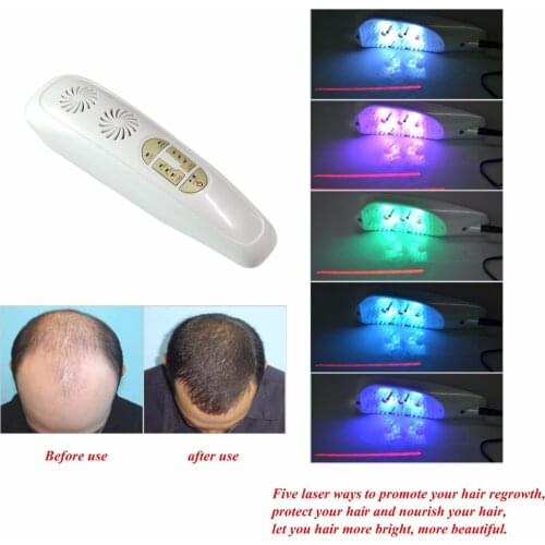 Hair Regrowth Laser Comb Anti Hair Loss Promoptes New Hair Growth Head Therapy Massage Machine Alopecia Scalp Remove Dandruff
