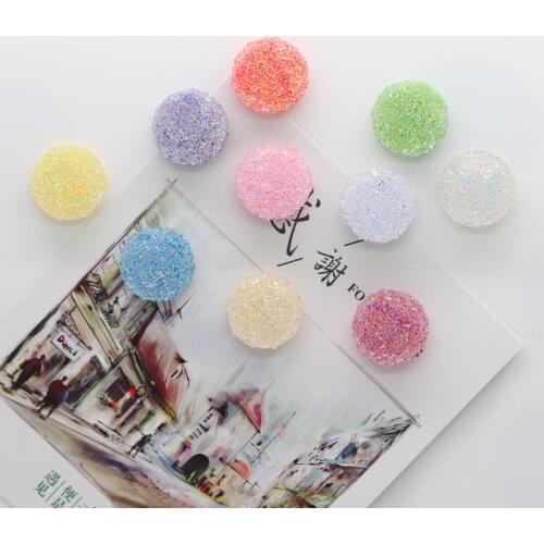Fridge magnet 20mm round shape shiny candy strong magnet kids like colorful whiteboard decoration magnetic sticker paper fixer