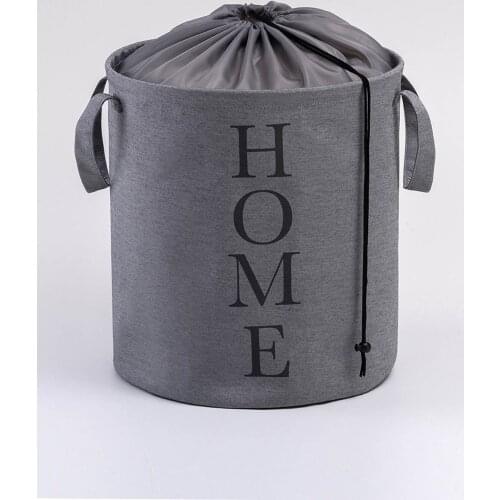 Gray Color, Printed Multi Purpose Basket // 36x40