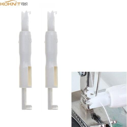 KOKNIT 2pcs/set Sewing Machine Needle Threader String Device Applicator Guide Thread Sewing Tool Women Household Needle Threader