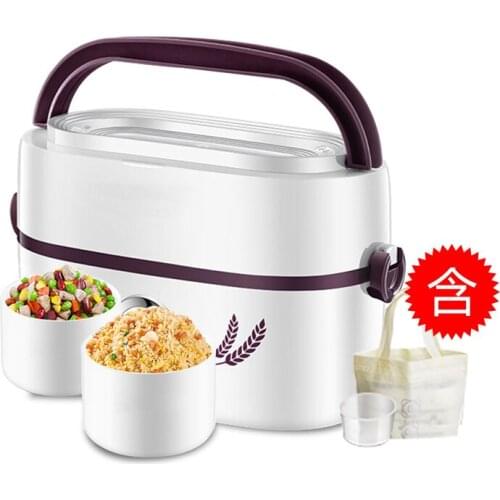 New Fashion Mini 1 L Portable Lunch Box Electric Rice Cooker ceramic Steamer Picnic Bento Food Container