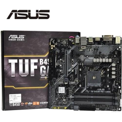 NEW For ASUS TUF B450M-PRO GAMING Motherboard Socket LGA AM4 DDR4 M.2 nvme ssd For AMD B450 Original Desktop Mainboard