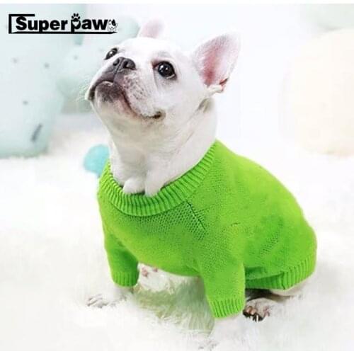 New Style Dog Sweater Jumper Pet Puppy Hoodie Clothes for Small Medium Dogs French Bulldog Pug Teddy Jacket Coat YHC41