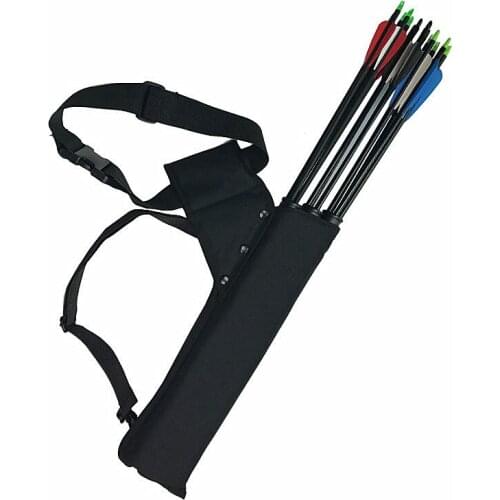Hunting Archery Quiver Durable 3 Tubes Quiver Arrows Holder Portable Back for Archery Pouch Wear-resistant Hunting Accessories