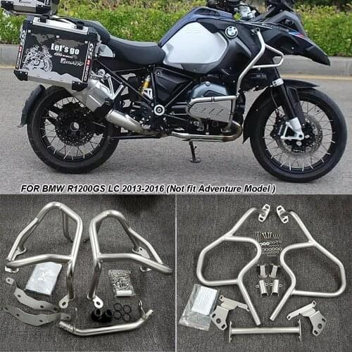 Full Set Upper+Lower Engine Guard Highway Freeway Crash Bar Fuel Tank Protector For BMW R 1200 GS R1200GS 2013-2016