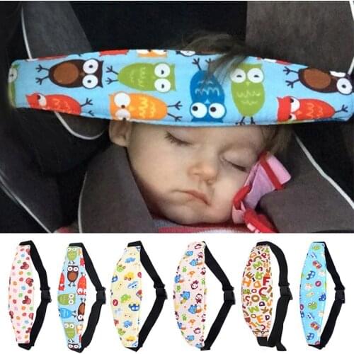 Infant Stroller Seat Sleeping Safety Fixed Strap Baby Head Support Safety Car Seat Neck Relief BM88