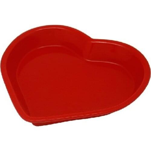 9 Inch Heart Shape Silicone Cake Baking Tray Cake Pan Dessert Making Mould Bread Loaf Toast Pizza Mold Multifunction
