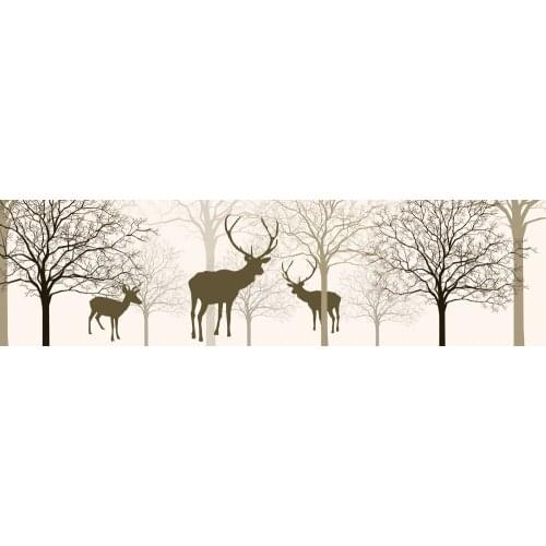 Modern Abstract Oil Painting Print Deer Canvas Nordic Picture for Living Room Wall Decor no Frame Animal Decoration