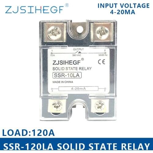 SSR-120LA Input DC 4-20mA Single Phase SSR Solid State Voltage Regulator SSR 120LA For Heating Equipment