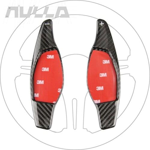 Carbon Fiber Steering Wheel Shift Paddle Extension Shifter Sticker For Audi R8 2017 2018