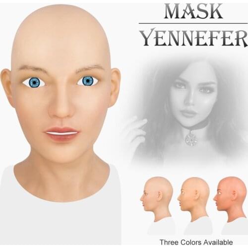 GorgeousU Realistic Silicone Female Angel Face Mask Masquerade Halloween Cosplay Drag Queen Crossdresser Cosplay Costumes