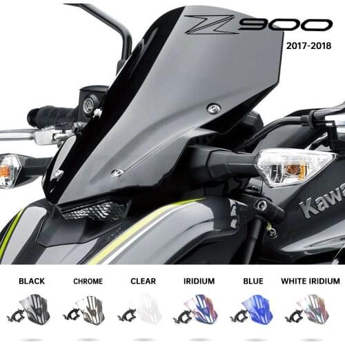 For Kawasaki Ninja Z900 Z 900 ZR900 ZR 900 2017 2018 2019 Motorcycle Bike Windshield WindScreen Windproof Double Bubble