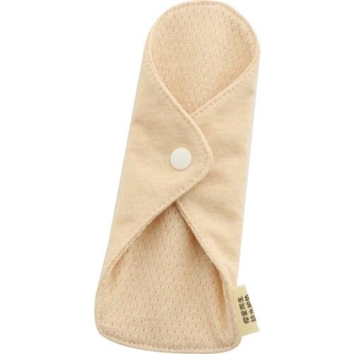 Women Cotton Menstrual Period Pads Washable Sanitary Napkins Cloth Panty Liner, Leakproof, Absorbency