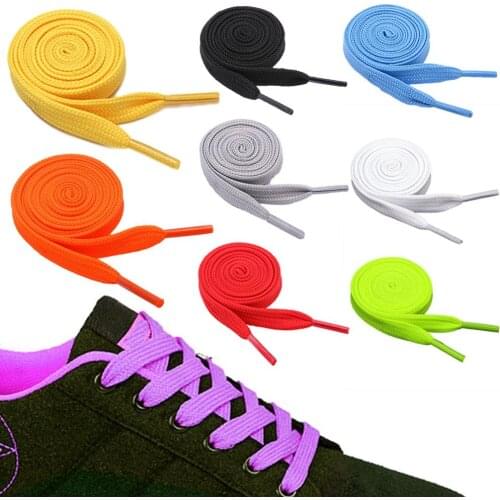 1Pair Flat 120cm Shoelace Fashion Sport Toys Accessories Polyester Shoelace Improve Manipulative Ability Gift For Children
