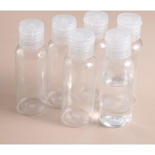 1 PC 50ml Empty Plastic Bottles Clear Travel Bottle Liquids Shampoo Lotion Samples Refillable Bottles Travel accessories