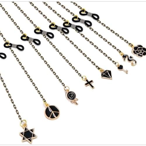 1pcs Reading Glasses Hanging Chain Eyeglass Strap Fashion Sunglasses Spectacles Holder Neck Cord Glasses Slip Metal Chain