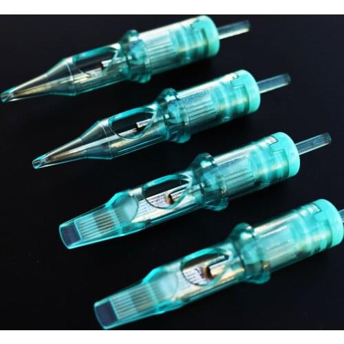 10pcs Tattoo Needle Cartridge Disposable Makeup Kit Needle Permanent Eyebrow Tatoo Ink 0.15mm Needle RL RS M1 for Tattoo Machine