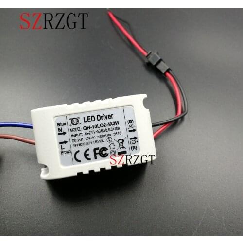 10W AC85-277V LED Driver 2-4x3W 600mA DC6-13V LED Power Supply Constant Current Ceiling Lamp